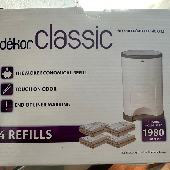 Dekor Other Diaper Dekor Classic Diaper Pail Liner Refills 4 Count